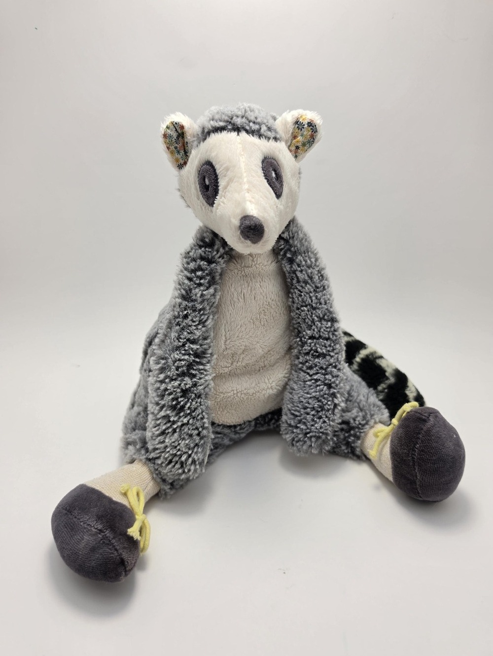 Moulin Roty Maki the Lemur Stuffed Animal Plush Rare (12 inch)